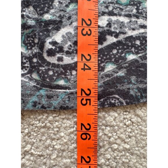 INC international Y2k Fairy grunge long sleeves V-neck all over printed tissue T - Picture 6 of 7